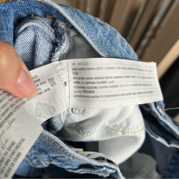 Abercrombie & Fitch Curve Love Ankle Straight Ultra High Rise Denim Size 6 LONG - Picture 10 of 11